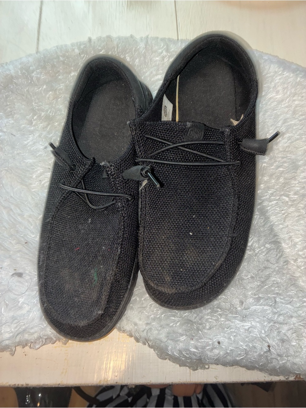 Hey Dude Black Slip-On Casual Loafers